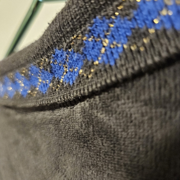 Vintage - 80's IDEAS Velour Black Jumpsuit Romper - Size L - Picture 9 of 9